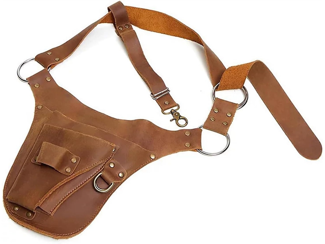 Bolsa de cintura para ferramentas em couro PU, bolsa para ferramentas de cinto, bolsa para ferramentas elétricas de cinto