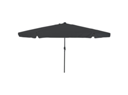 Conjunto 1 Guarda-sol De Jardim Vidaxl Antracite Poliéster (395 X 395 X 245 Cm)