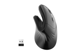 Mouse Vertical Sem Fio 2.4g Ergonômico Ajustável 2400dpi Para Laptop Computador Pc