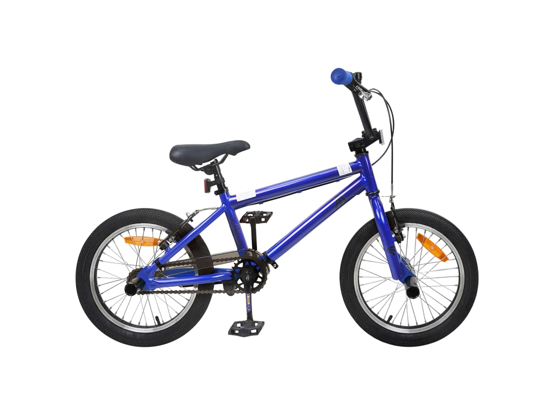 Vidaxl Bmx 16 Polegadas Para 5-8 Anos Azul Escuro