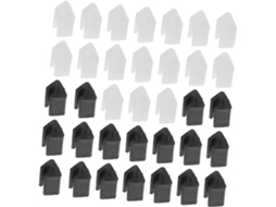 Protetores De Pés Cadeira Popetpop Antiderrapantes Em Formato U, 40 Unidades, Em Plástico, Para Cadeiras E Mesas Em Casa