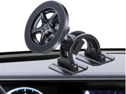 Suporte Dobrável Para Celular No Carro – Magnético Com Rotação De 360 Graus
