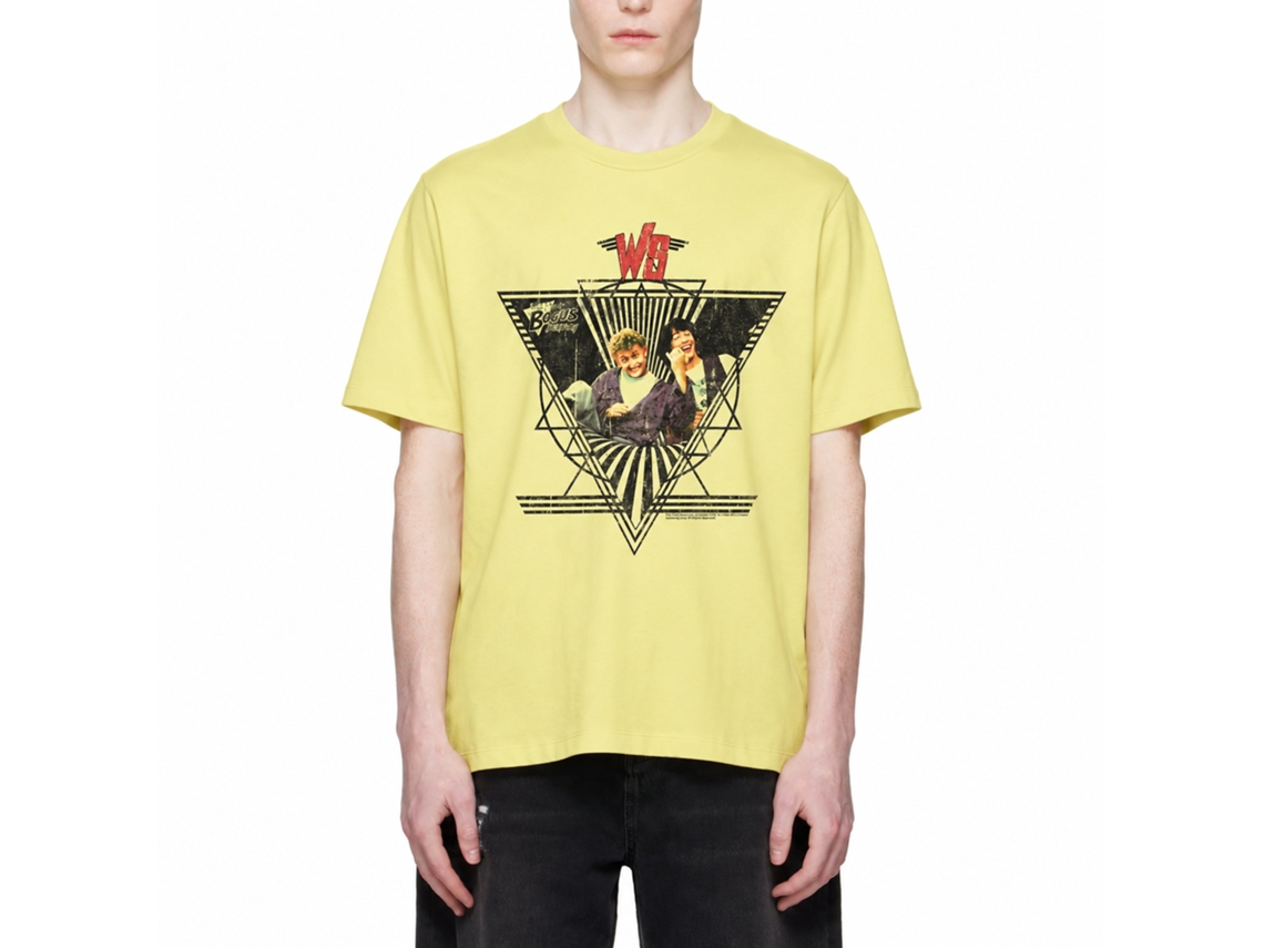 Rockinstone Bill And Ted Ws Heather Yellow Adult T-shirt Size:xl