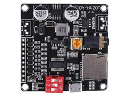 Fonte De Alimentação Dy Hv20t 12v/24v Módulo De Reprodução De Voz 10w/20w Suporte Para Cartão Sd Mp3 Player De Música Aquaforge