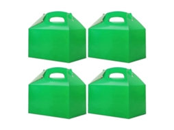 50 Caixas Brancas Para Lembrancinhas De Festa, Caixas De Doces Com Alça, Sacolas De Papel Para Biscoitos, Modelo Gable B Hengjian