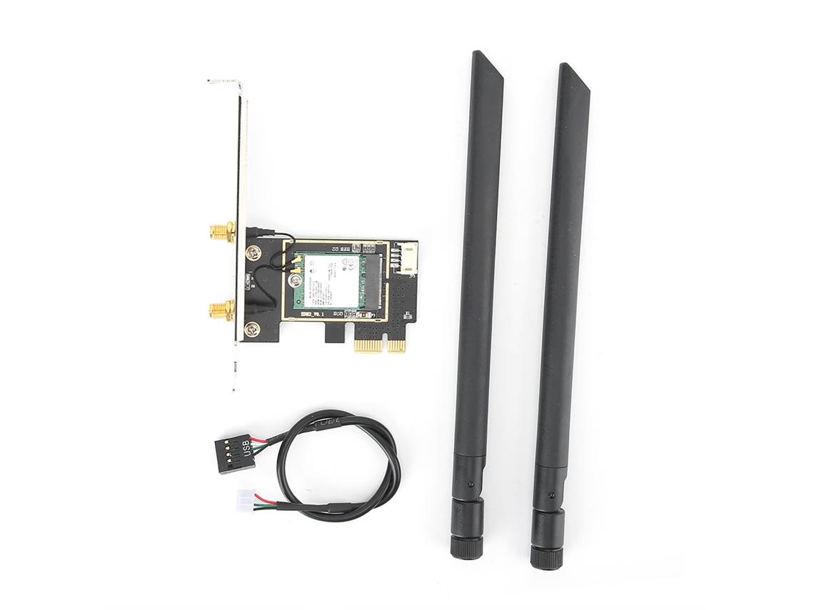 Placa De Rede Pci E De Banda Dupla Wifi6 802.11ax Ax200 Com Antena De 8dbi