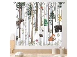 Conjunto De 2 Cortinas Blackout Para Quarto Infantil, Quarto De Bebê, Sala De Estar, Berçário