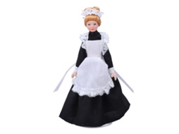 Mali boneca Empregada Miniatura Cerâmica 1:12 Móvel Acessório Casa de Bonecas