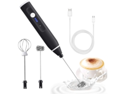 Espumador De Leite Elétrico Multifuncional Portátil, Mini Espumador De Leite Com 3 Velocidades Ajustáveis​​ Para Misturar Café À Prova De Balas