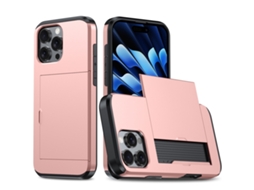 Capa Protetora À Prova De Choque Para Iphone 16 Pro Max - Compartimento Para Cartão