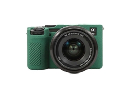Capa Protetora De Silicone Macio Com Textura De Lichia Para Sony Ilce-7cm2 / A7c Ii / A7cr