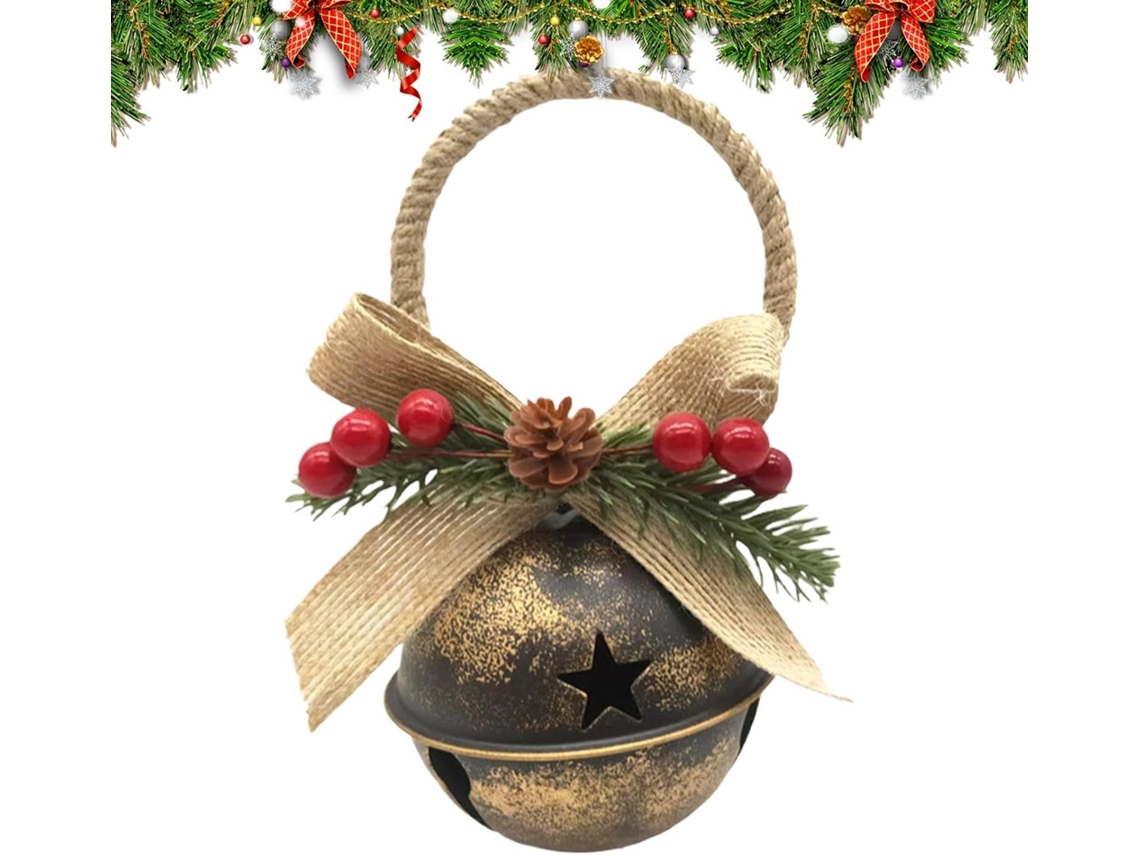 Sinos De Natal Decorativos Para Árvore, Enfeite De Metal Para Pendurar |