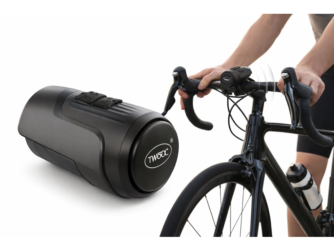 Campainha Elétrica para Bicicleta, 125 Db, Recarregável por Usb, Alarme Antifurto, Preto AQUAFORGE