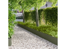 Vidaxl Acabamento Para Gramado 10 Unid. 103 X 30 Cm Aço Verde-azeitona