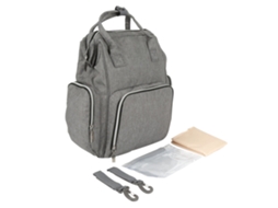 Mali bolsa de Fraldas Mãe Insular Grande Capacidade Multifuncional Fashion Mochila Cinza