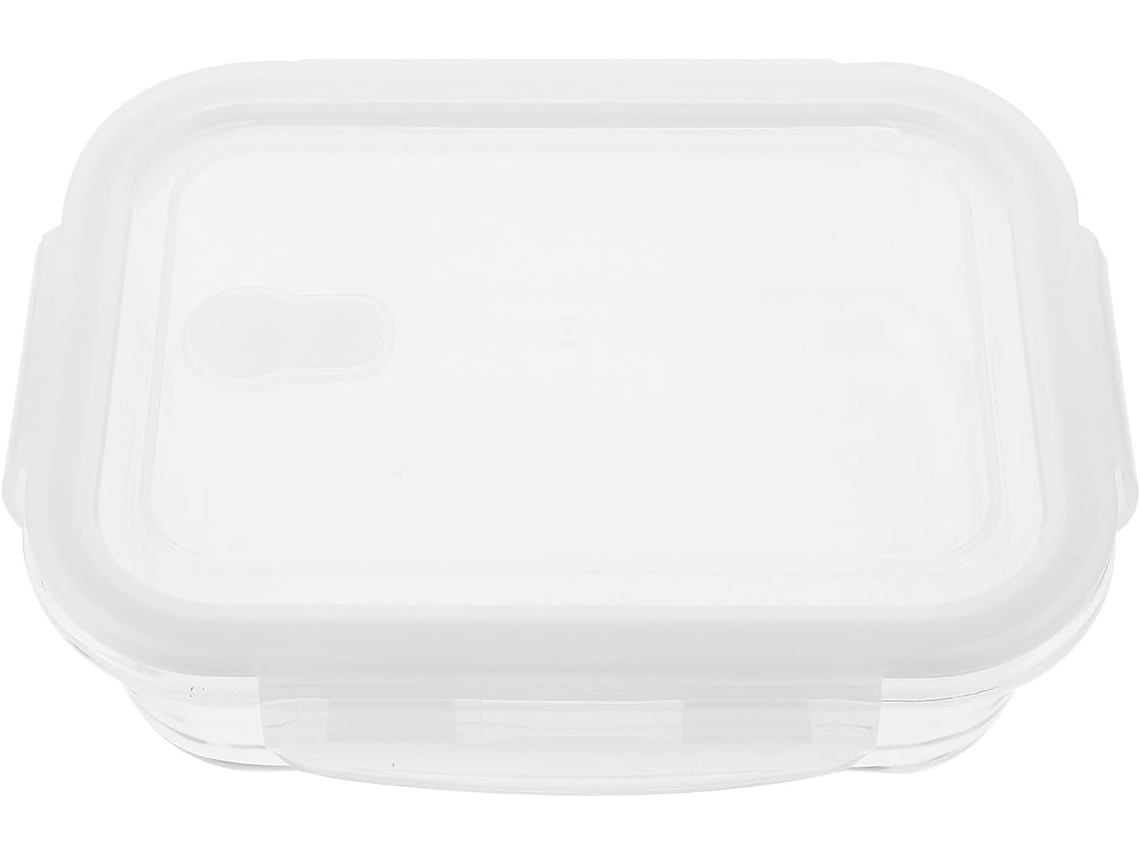 Recipiente Retangular De Vidro Para Armazenamento Alimentos