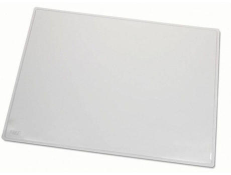 Base de Secretária, 50 x 63 cm, PVC, Cinzento e Cobertura Transparente