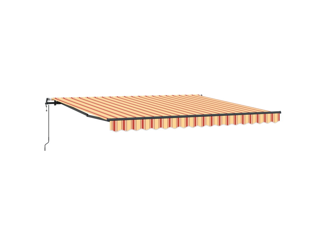 Toldo Retrátil Automático Amarelo E Laranja Vidaxl (400x300 Cm)