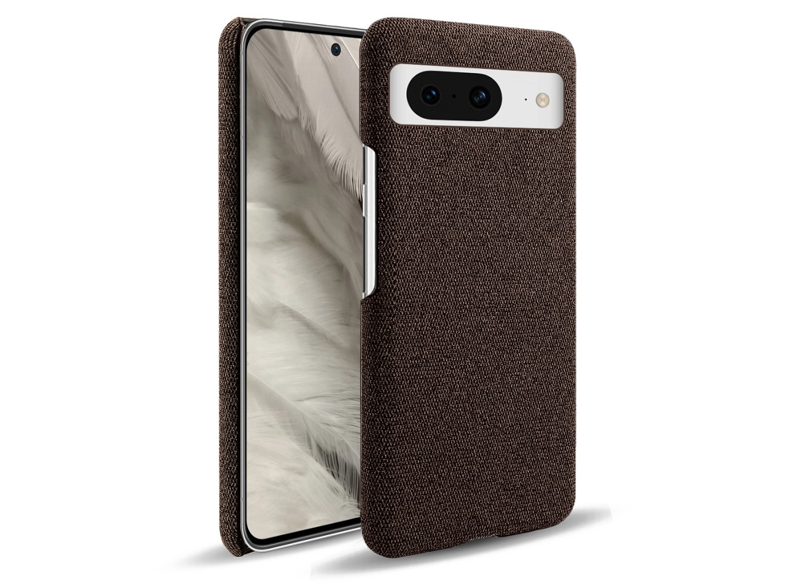 Zsanfs Capa Tecido Para Google Pixel 6, Antichoque, Cor Castanho