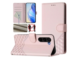 Capa De Couro Para Celular Com Relevo Rfid Em Formato De Favo De Mel