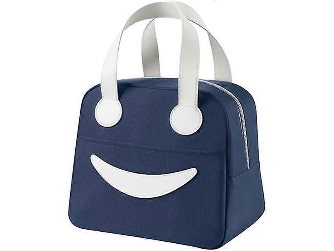 Bolsa térmica de grande capacidade Aquaforge para almoço, bolsa portátil para piquenique ao ar livre (azul-marinho)