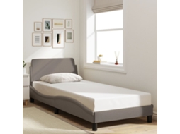 Estrutura De Cama C/ Cabeceira Sem Colchão Tecido 90x190 Cm
