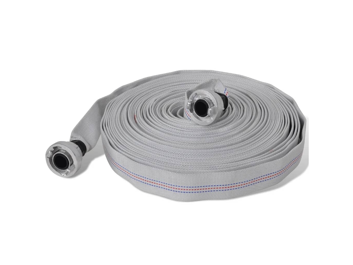Vidaxl Mangueira De Incêndio Lisa 20 M Com Acoplamentos D-storz 2,54cm