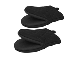 Luvas Térmicas Antideslizantes com Gancho, Superfície em Silicone, Dupla Camada, para Panelas e Utensílios Quentes.