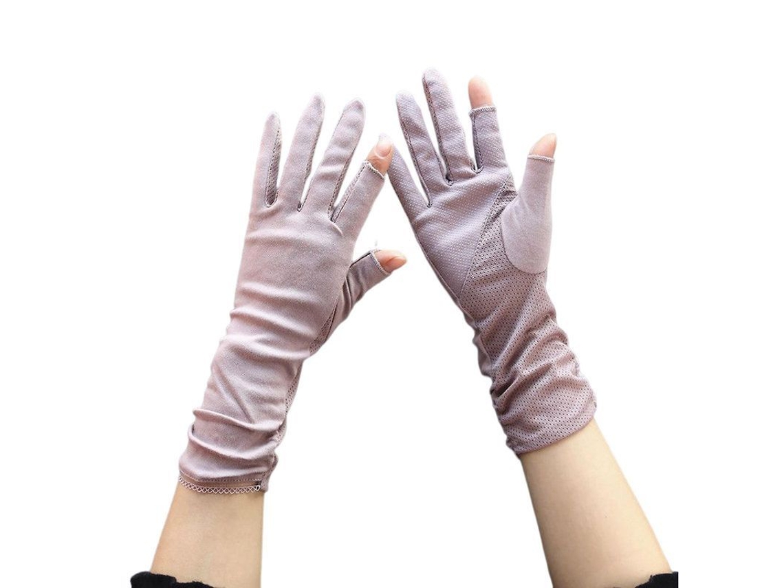 Guantes de Proteção Solar Leves e Respiráveis para Camping e Pesca de Verão S/MARCA