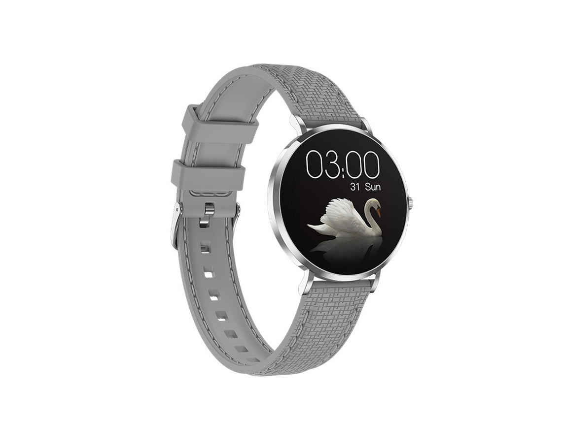 Smartwatches Yizhood T8 Ultra 1.19'' Amoled Com Design Ultrafino E 3 Pulseiras – Prata
