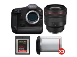 Eos R1 + Rf 85mm F/1.2 L Usm + 1 Sandisk 128gb Extreme Pro Cfexpress Type B + 3 Canon Lp e19 + Ebook “20 Dicas para Fotos Que Impressionam” CANON