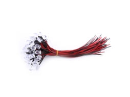 50 Diodos Led Pré cabos Dc 9-12v 3-10mm