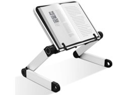 Suporte ajustável para laptop (2025), bandeja para livros com clipes laterais, ergonômico, Slowmoose