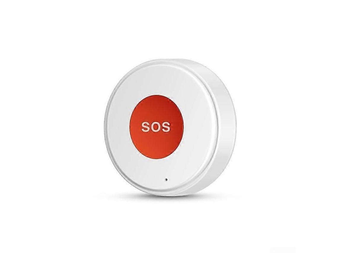 Botão Sos Inteligente Com Alerta De Emergência Wi-fi Para Segurança Residencial, Recarregável, Resistente À Água E Compatível Com O Google Assist