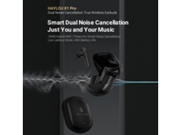 Fones Haylou X1 Pro Com Anc 38db E 40h Bateria