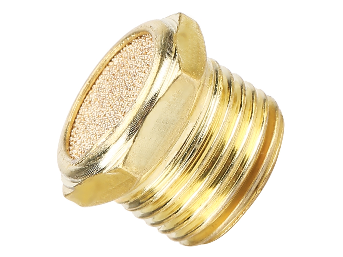 Laxiscreed Silenciador Pneumático Exterior Com Fio De Bronze Para Redução De Ruído E Filtração