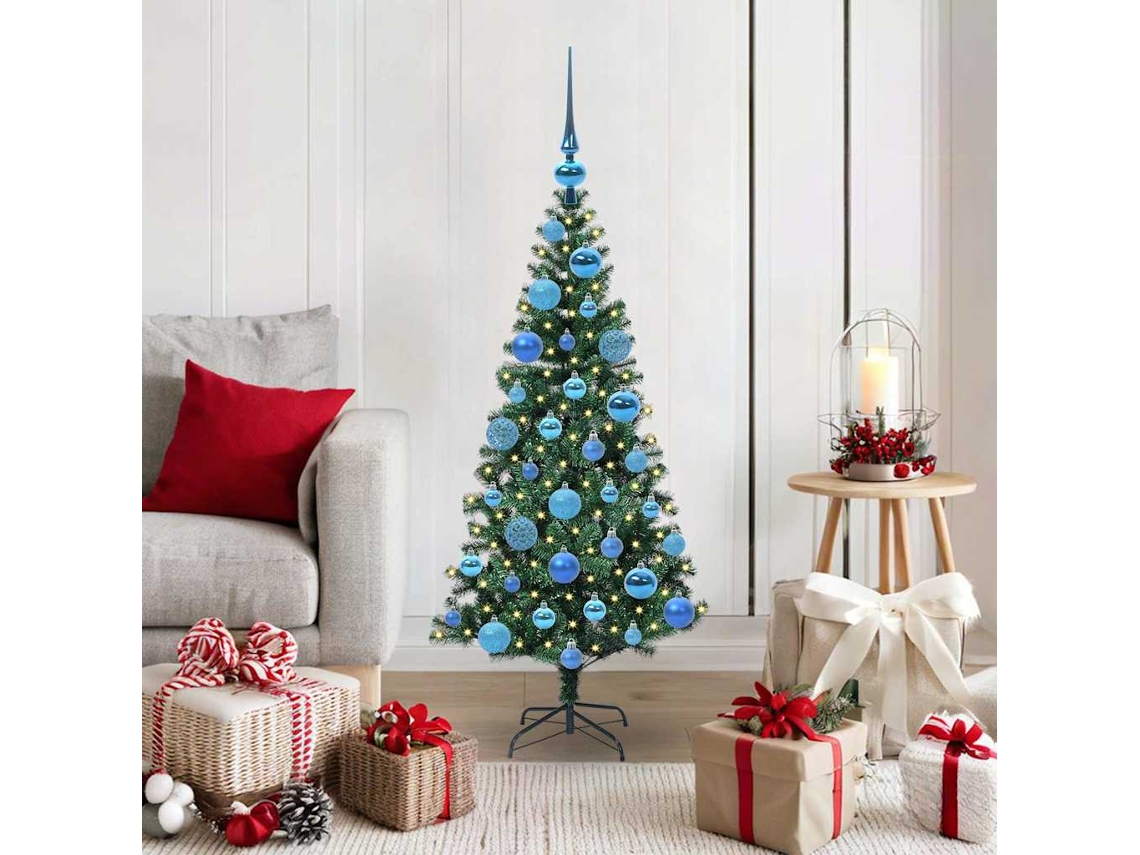 Vidaxl Árvore De Natal Artificial Pré-iluminada Verde 120 Cm