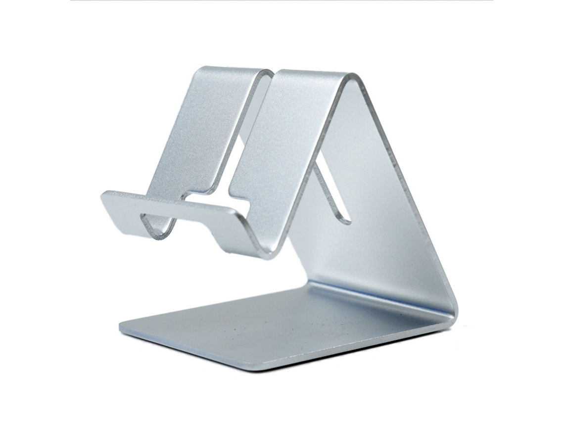 Suporte Universal de Mesa Tablet e Celular, Compatível com Smartphones, Iphones Ipads, Feito em Liga Alumínio (prateado AQUAFORGE