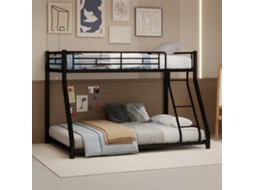 Beliche Metal Casal Sobre Solteiro Com Escada E Grades