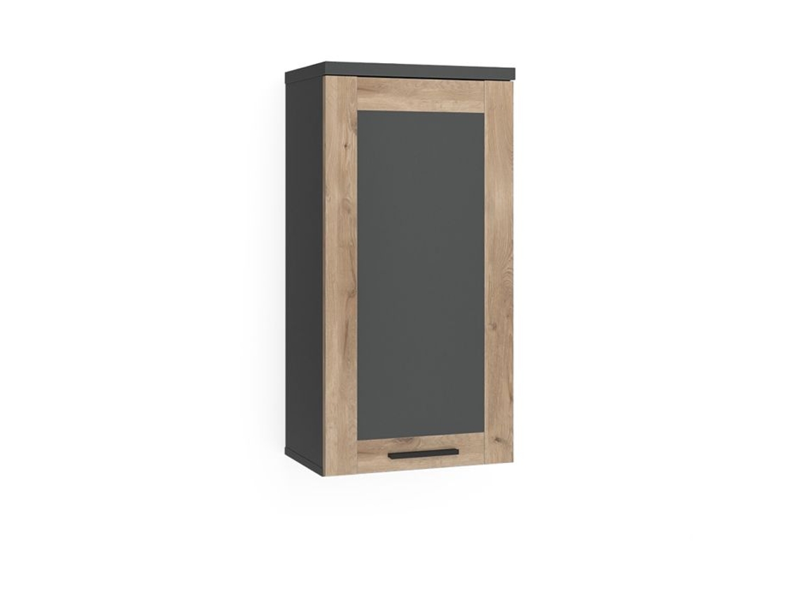Armário De Banheiro Niko, 40.3x79.6cm, Antracite/carvalho Viking, Vicco