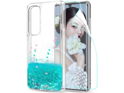 Capa Xiaomi Mi Note 10 Lite HONGWE. Purpurina Verde