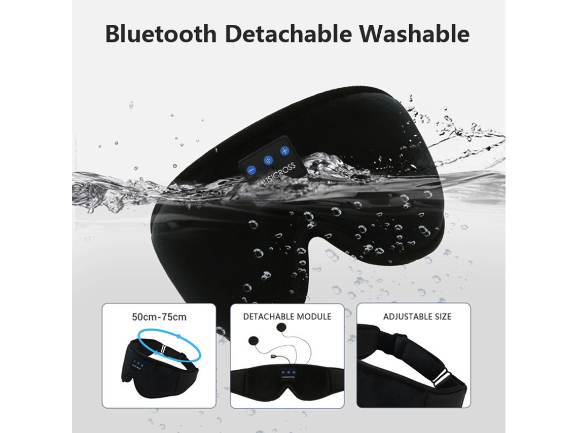 Máscara para os Olhos com Fones de Ouvido para Ouvir Música Enquanto Dorme AQUAFORGE