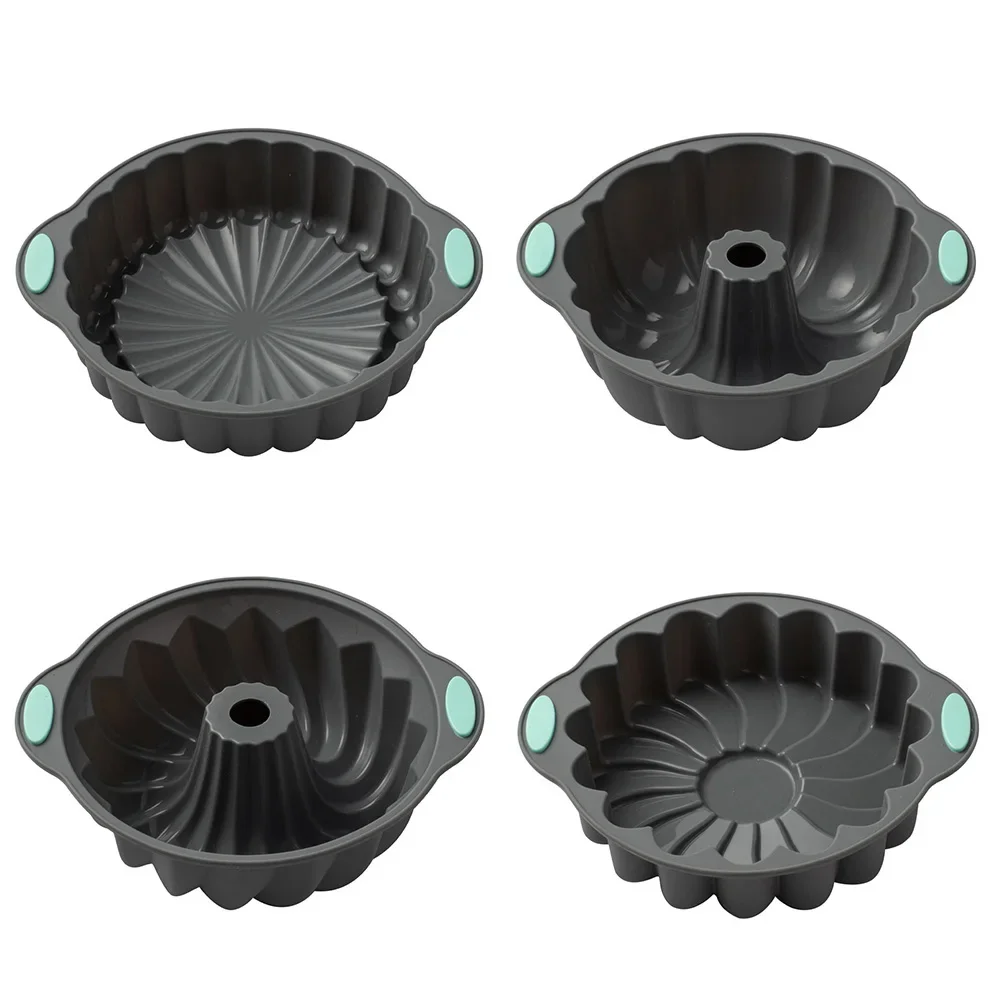Conjunto de 4 Peças) Forma de Silicone para Bolo MDUG