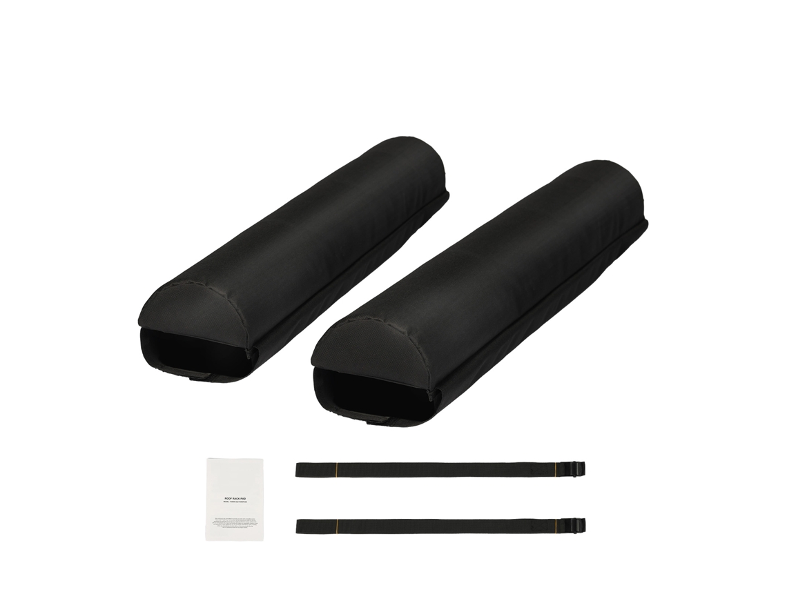 Almofadas para Suporte de Bagagem Teto 711,2 Mm por Seção Almofada Universal Carro Barras Transversais Carga 40 Kg Canoa, Prancha Snowboard