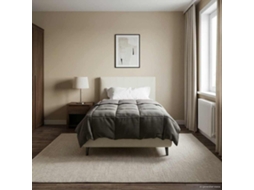 Vidaxl Edredom De Inverno Cinzento-claro 140 X 220 Cm Microfibra