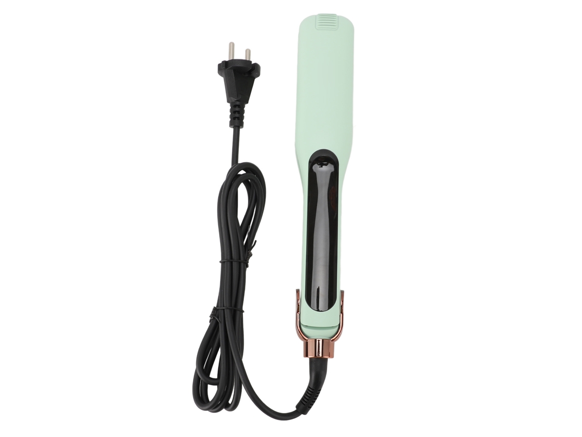 2026 plancha de Cabelo Profissional com Função de Ondulação Aquecimento Rápido Tela Lcd Ajuste de Temperatura Verde