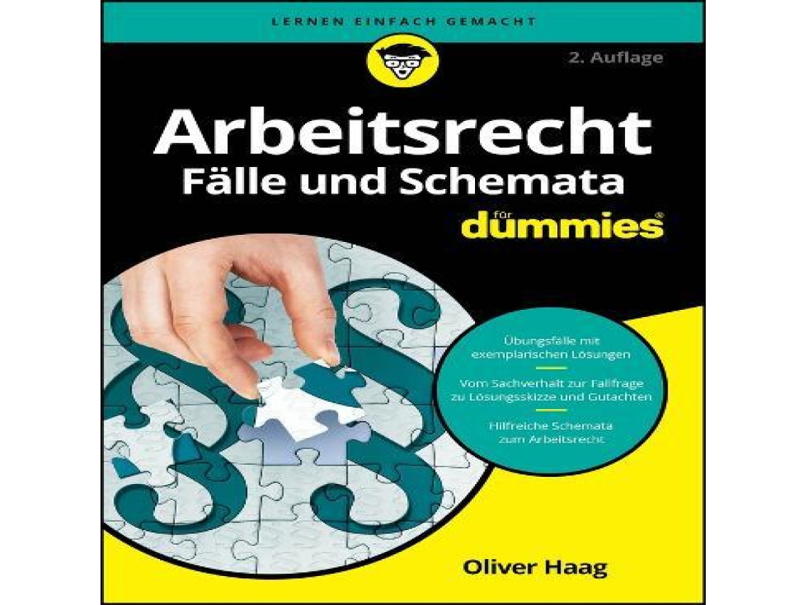 Livro Arbeitsrecht Fälle und Schemata für Dummies de Oliver Haag (Alemão)