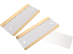 Placas De Identificação Metal Personalizáveis Para Escritório, Com Adesivo Na Parte Traseira Para Fixação Parede, 28x