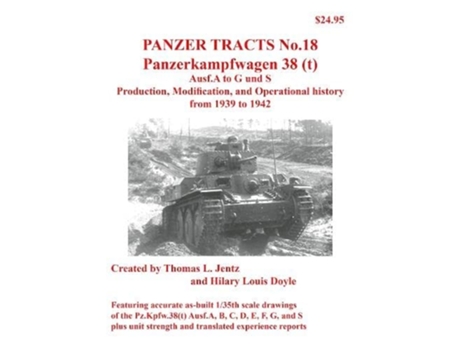 Livro Panzer Tracts No.18 Panzerkampfwagen 38 de Thomas Jentz (Inglês)