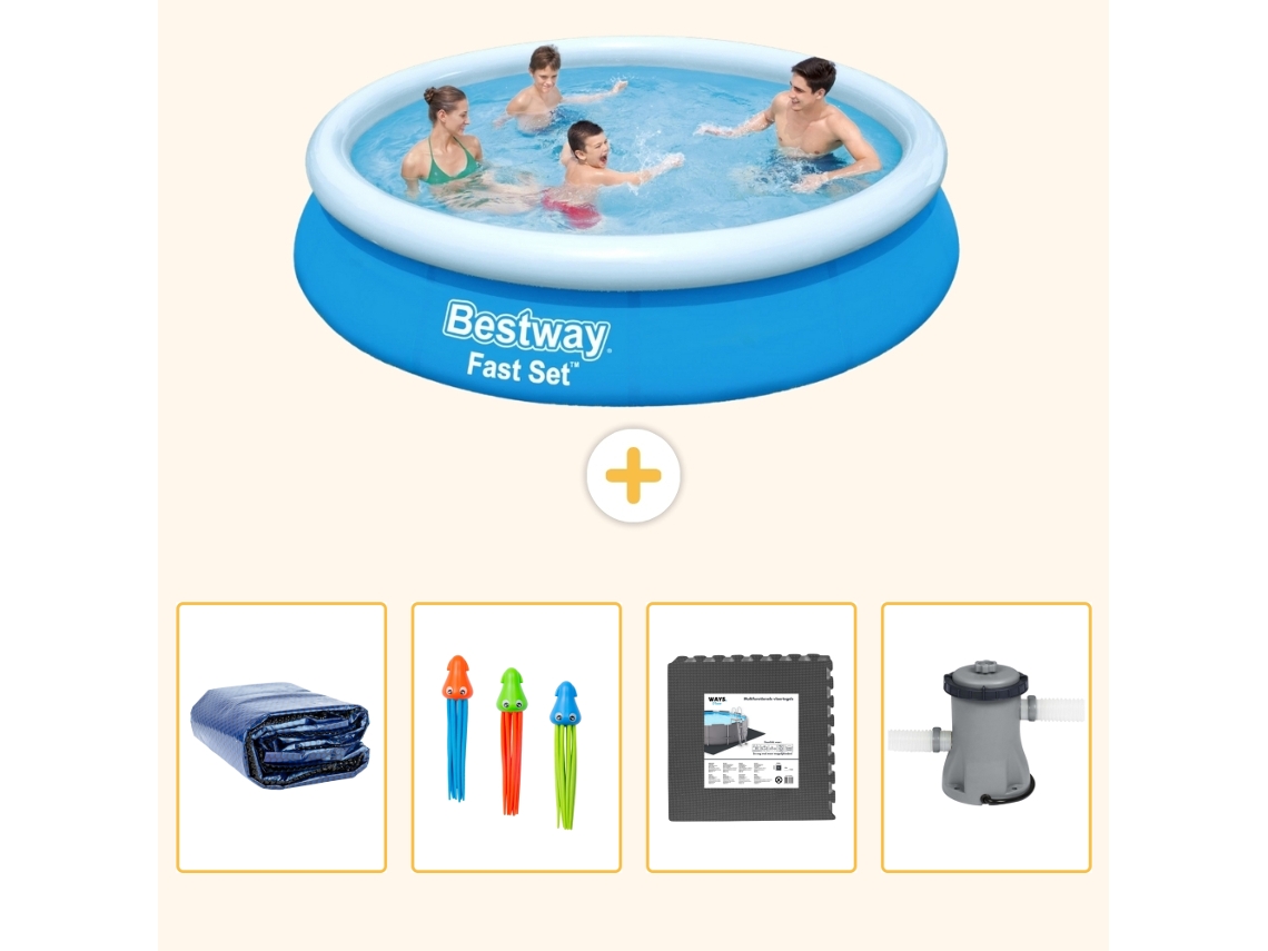 Bestway Piscina Bestway Fast Set Redonda - 366x76 Cm - 5-peças S3